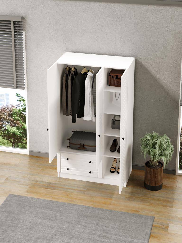 Kuzeylife Elegante 3 Kapılı Gardırop 183 Cm - 5