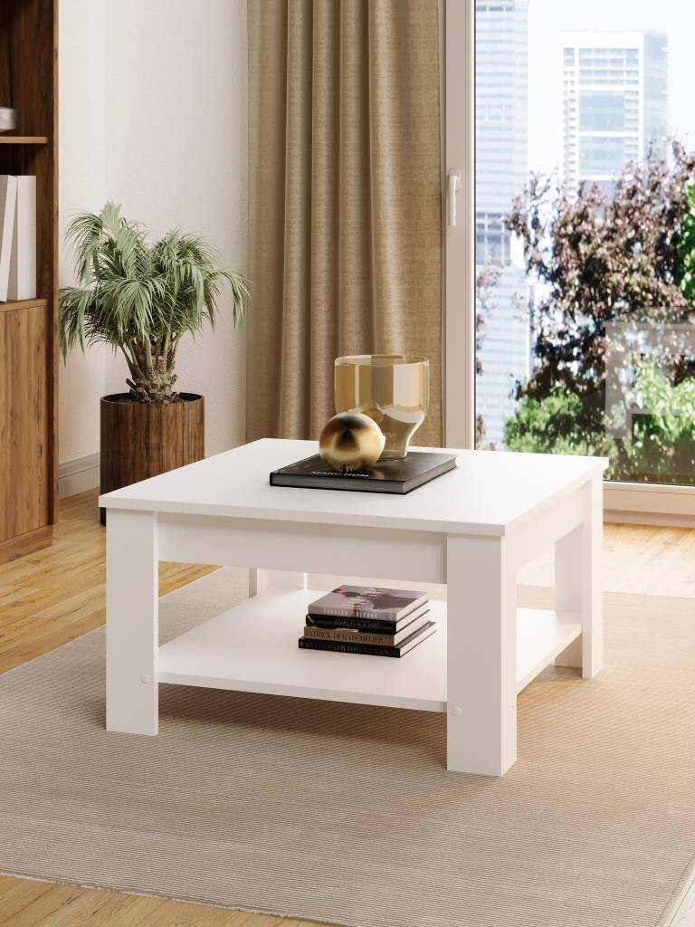 Kuzeylife Ligna Orta Sehpa Beyaz - 1