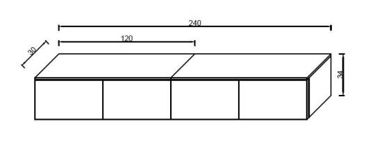 Kuzeylife Lina Tv Ünitesi Duvar Askılı - 6