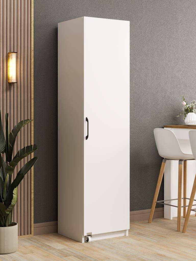 Kuzeylife Novens Kiler Dolabı Tek Kapaklı Beyaz - 1