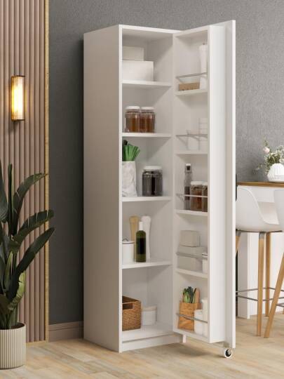 Kuzeylife Novens Kiler Dolabı Tek Kapaklı Beyaz - 2