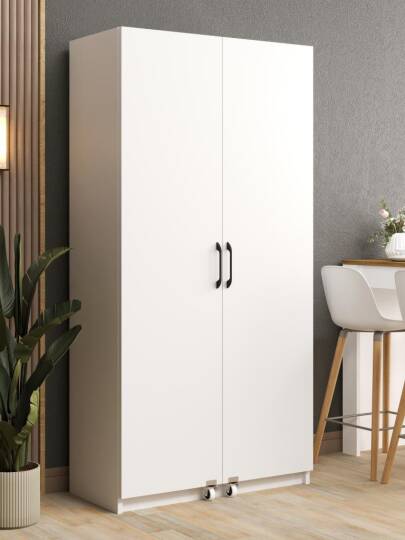 Kuzeylife Novensa Kiler Dolabı İki Kapaklı Beyaz