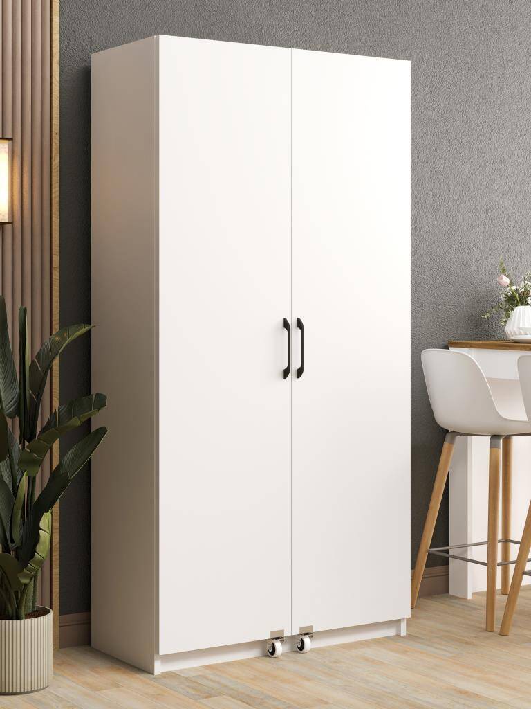 Kuzeylife Novensa Kiler Dolabı İki Kapaklı Beyaz - 1