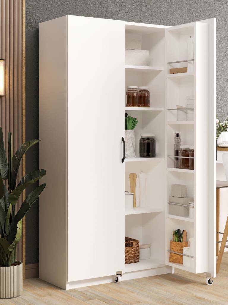 Kuzeylife Novensa Kiler Dolabı İki Kapaklı Beyaz - 2