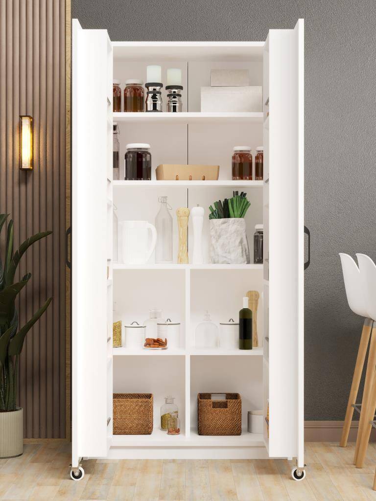 Kuzeylife Novensa Kiler Dolabı İki Kapaklı Beyaz - 3