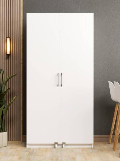 Kuzeylife Novensa Kiler Dolabı İki Kapaklı Beyaz - 4
