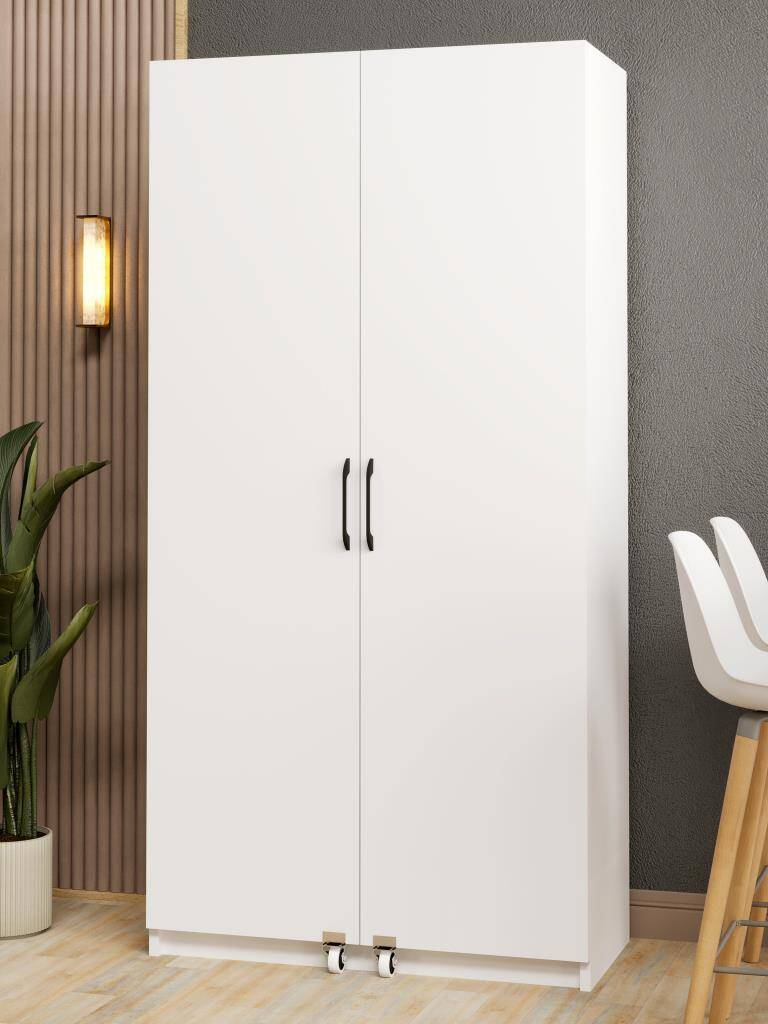Kuzeylife Novensa Kiler Dolabı İki Kapaklı Beyaz - 5