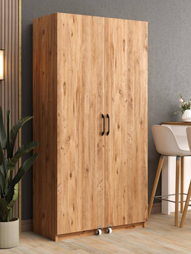 Kuzeylife Novensa Kiler Dolabı İki Kapaklı Çam - 1