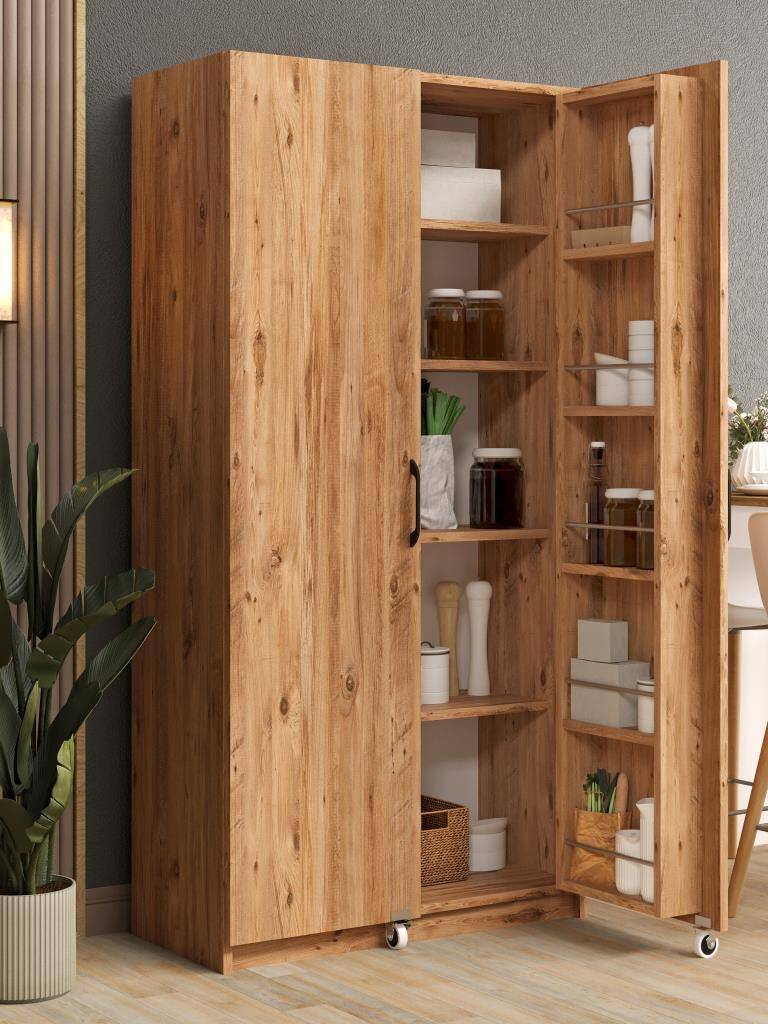 Kuzeylife Novensa Kiler Dolabı İki Kapaklı Çam - 2