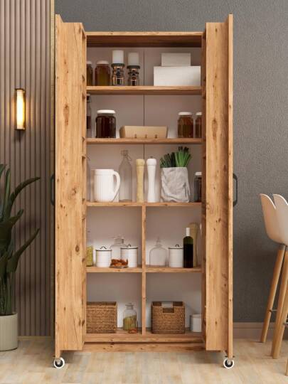 Kuzeylife Novensa Kiler Dolabı İki Kapaklı Çam - 3