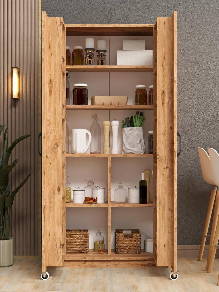 Kuzeylife Novensa Kiler Dolabı İki Kapaklı Çam - 3