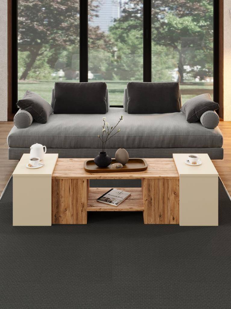 Kuzeylife Ople Zigonlu Orta Sehpa Atl. Çam Kum-Bej - 2