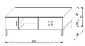 Kuzeylife Rivo Tv Ünitesi 150 cm - 6