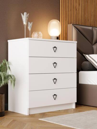 Kuzeylife Stella Şifonyer Beyaz