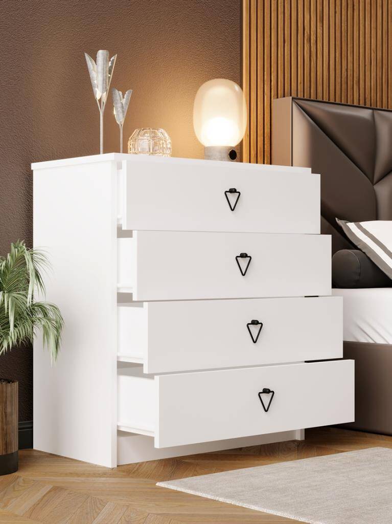 Kuzeylife Stella Şifonyer Beyaz - 2