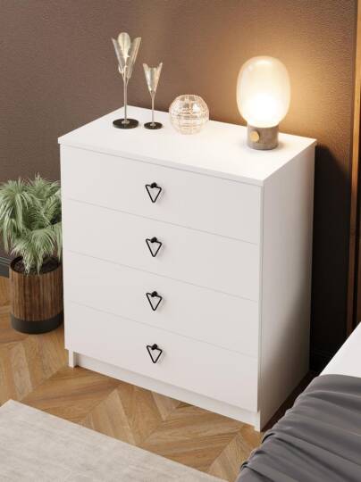 Kuzeylife Stella Şifonyer Beyaz - 4