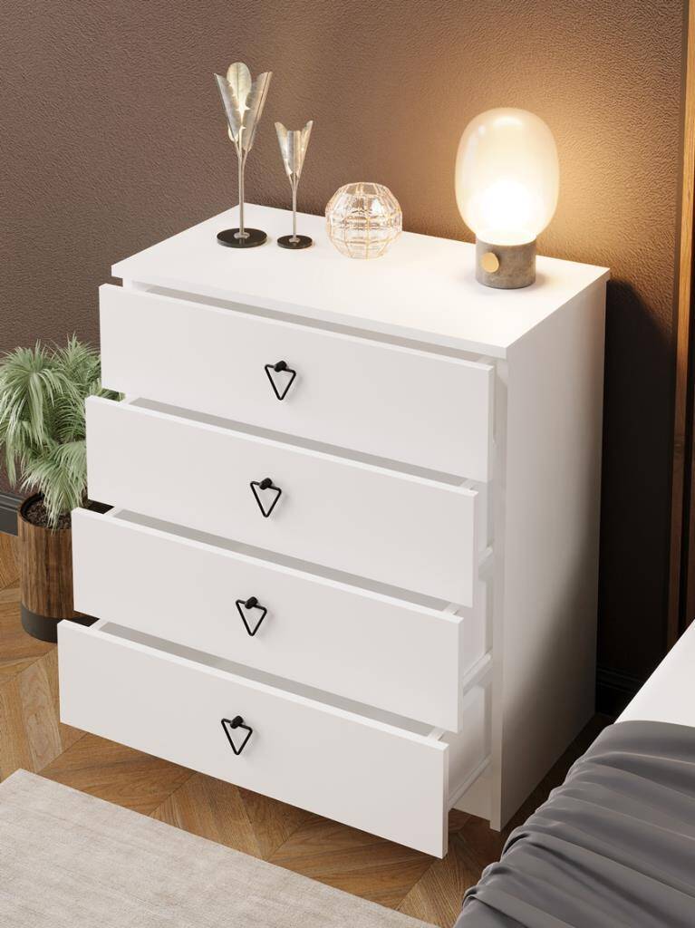 Kuzeylife Stella Şifonyer Beyaz - 5