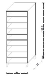 Kuzeylife Stepra Ayakkabılık Çok Amaçlı Dolap - 4