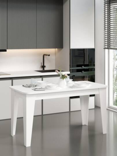 Kuzeylife Venezia Yemek Masası Beyaz