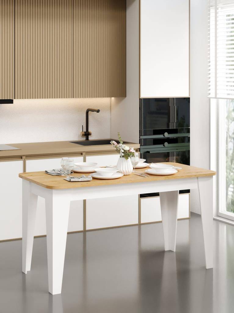 Kuzeylife Venezia Yemek Masası Safir Meşe - 1