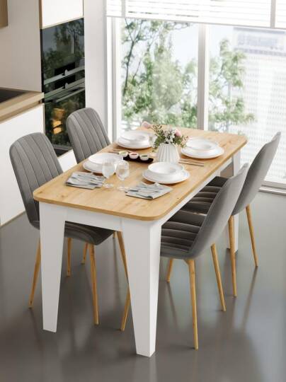 Kuzeylife Venezia Yemek Masası Safir Meşe - 2