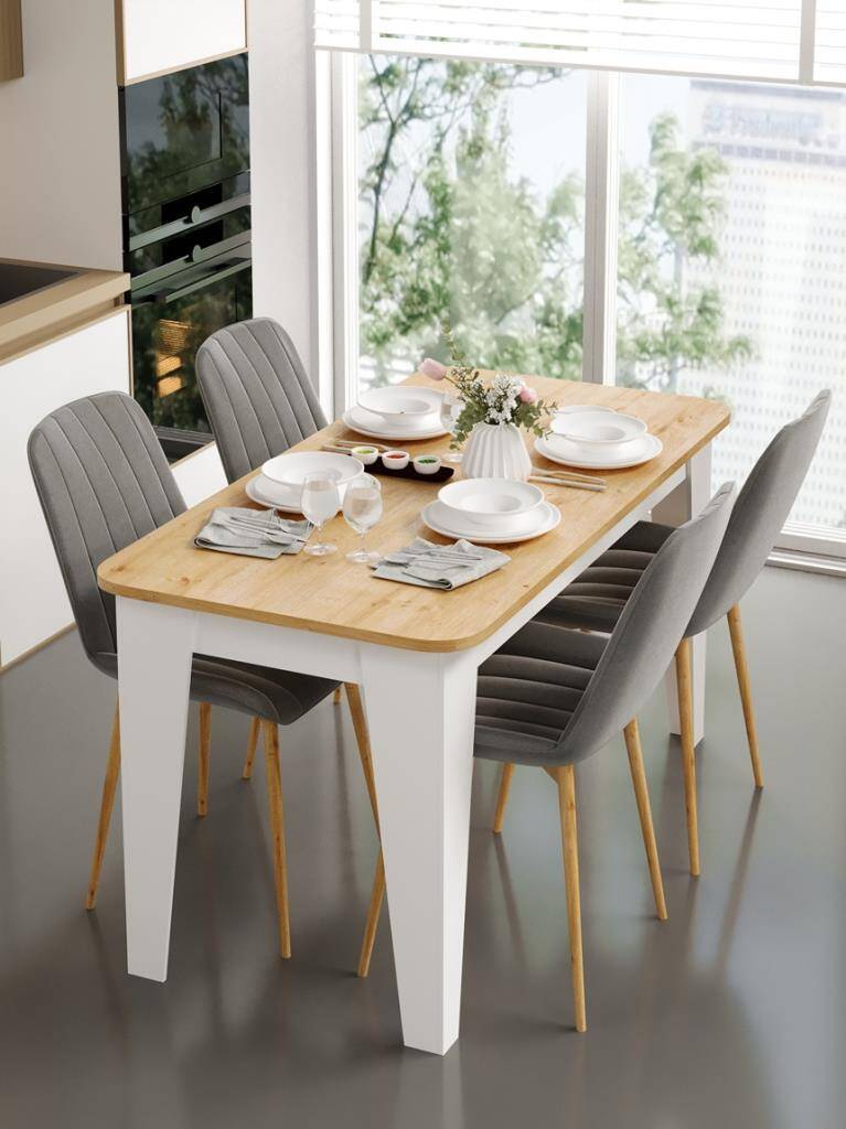 Kuzeylife Venezia Yemek Masası Safir Meşe - 2