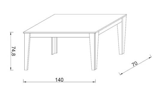 Kuzeylife Venezia Yemek Masası Safir Meşe - 4