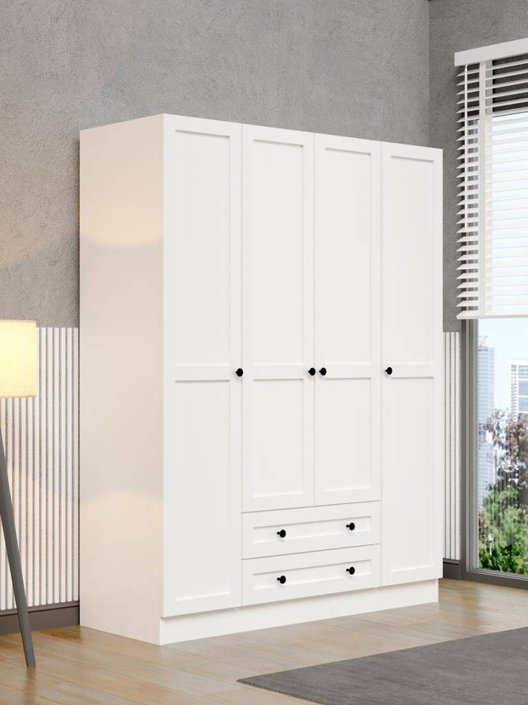 Kuzeylife Viena Gardırop 4 Kapaklı 183 cm-1 - 1