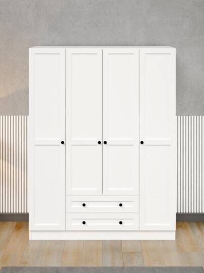Kuzeylife Viena Gardırop 4 Kapaklı 183 cm-1 - 2