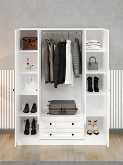 Kuzeylife Viena Gardırop 4 Kapaklı 183 cm-1 - 3